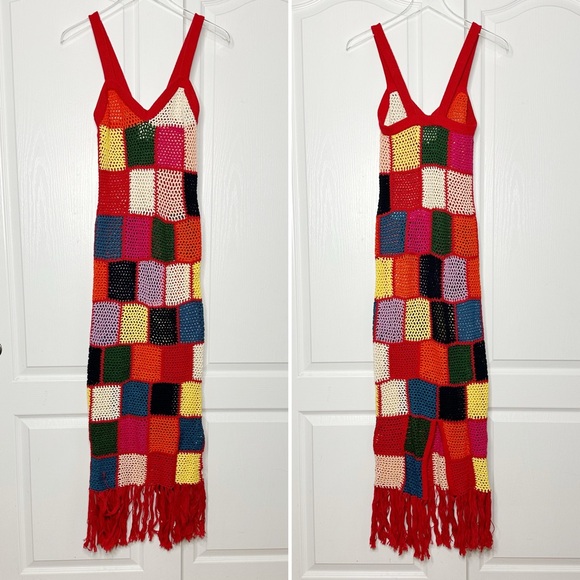 Carolina K Vera Hand Crochet Dress Size XS - Picture 7 of 15